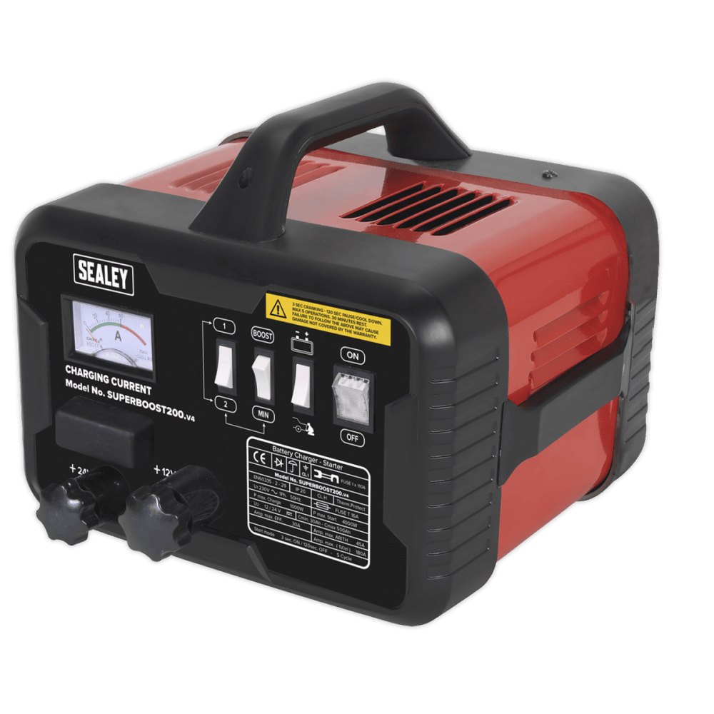 Sealey Starter/Charger 200/45Amp 12/24V 230V Model No-SUPERBOOST200