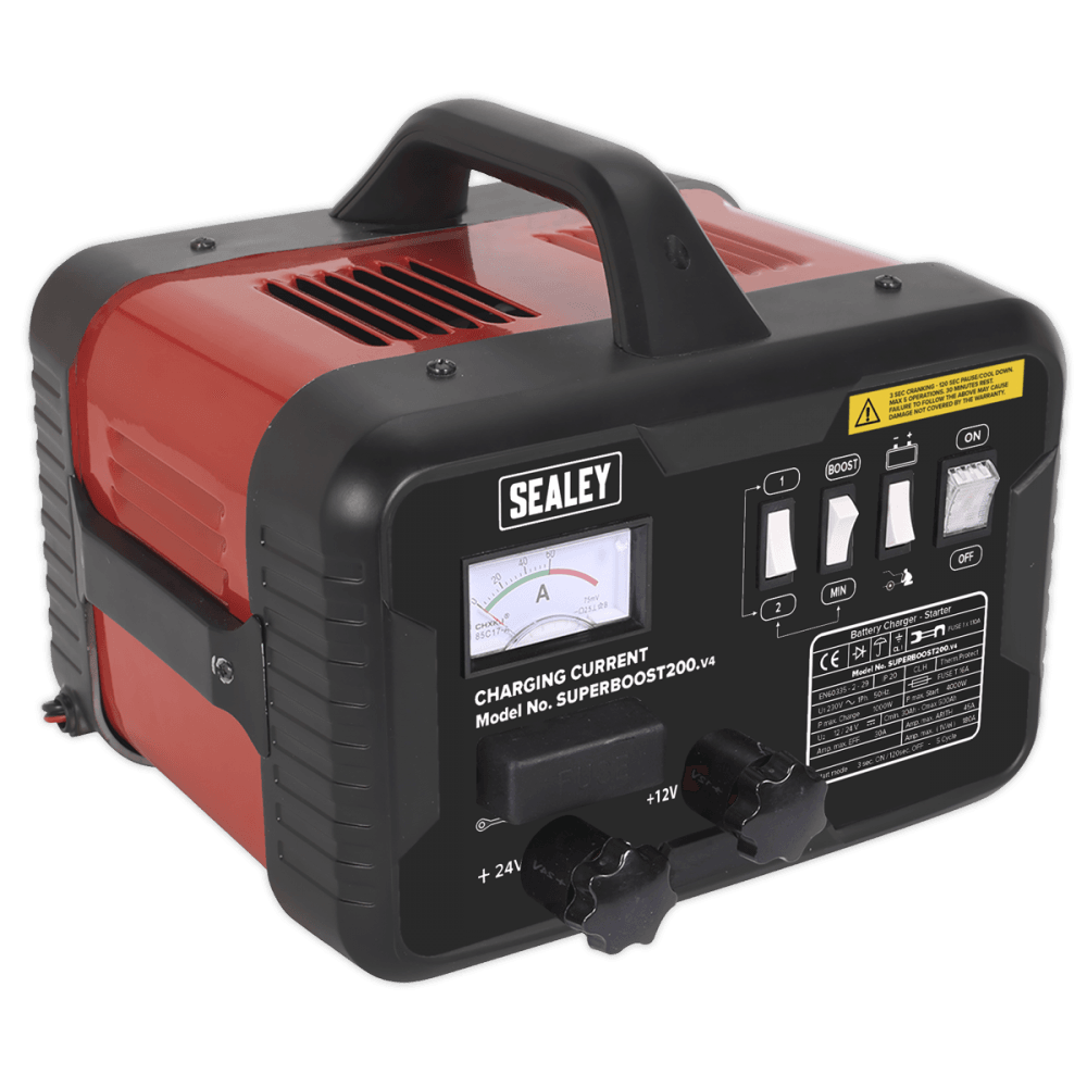 Sealey Starter/Charger 200/45Amp 12/24V 230V Model No-SUPERBOOST200