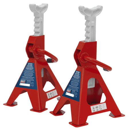 Sealey Axle Stands 2tonne Capacity per Stand 4tonne per Pair Ratchet Type Model No-VS2002