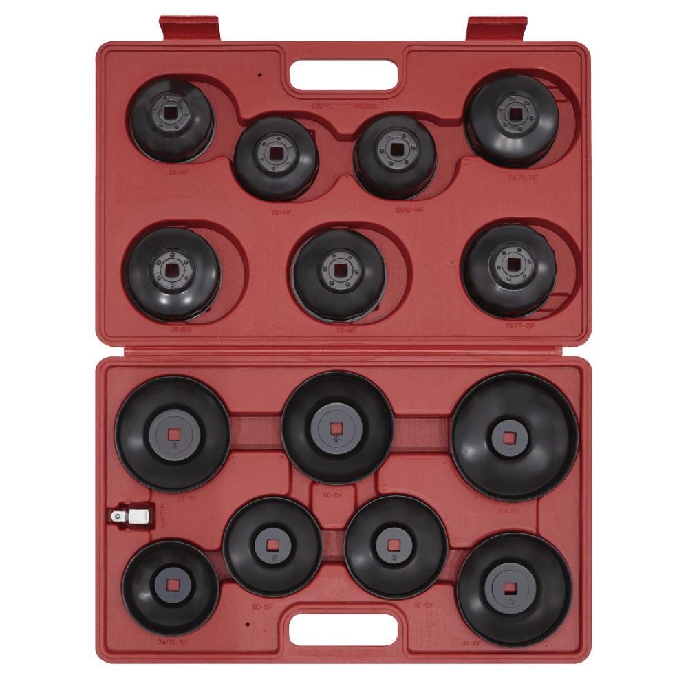 Sealey Oil Filter Cap Wrench Set 15pc Model No-VS7003