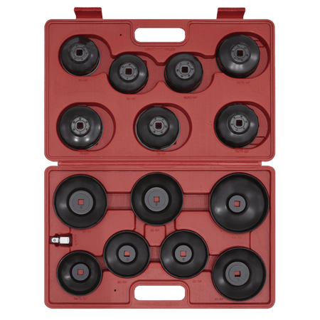 Sealey Oil Filter Cap Wrench Set 15pc Model No-VS7003