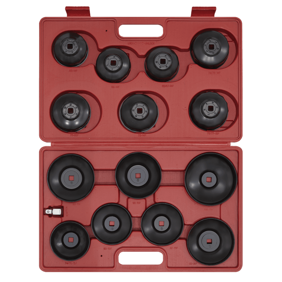 Sealey Oil Filter Cap Wrench Set 15pc Model No-VS7003