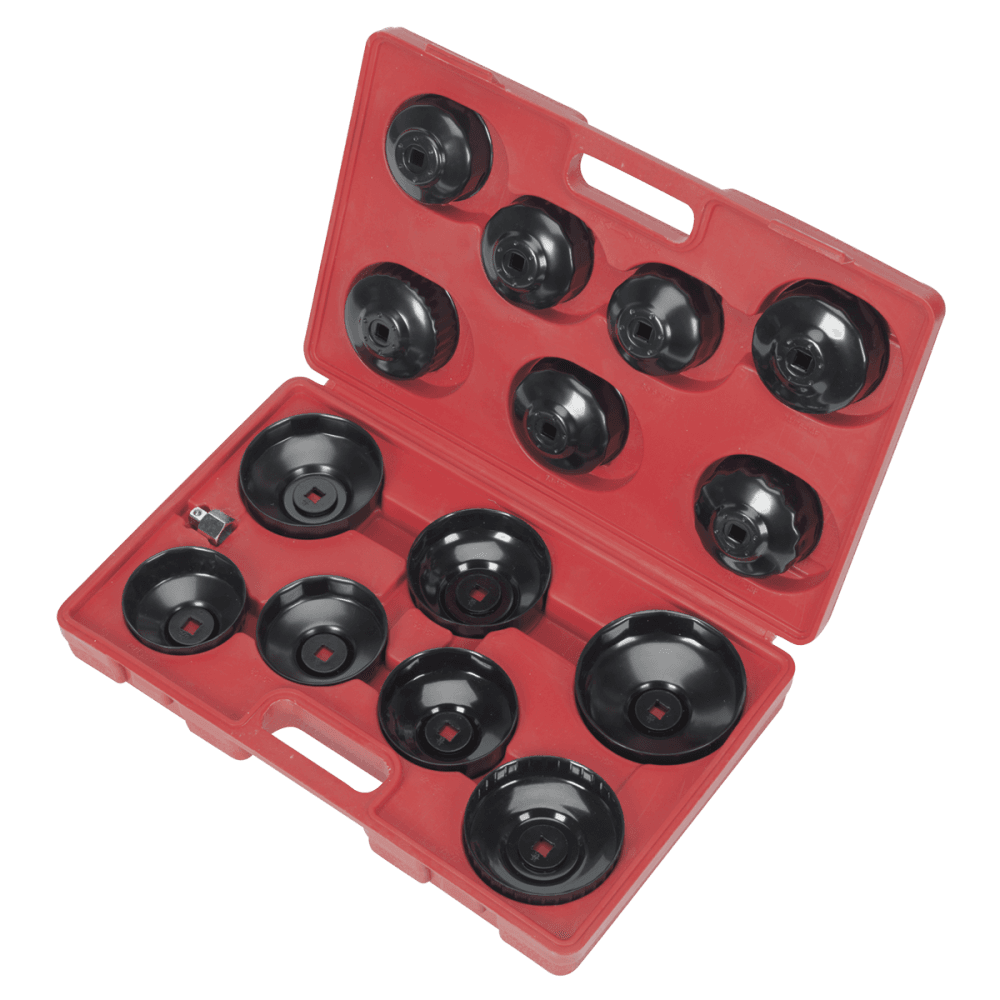Sealey Oil Filter Cap Wrench Set 15pc Model No-VS7003