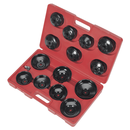 Sealey Oil Filter Cap Wrench Set 15pc Model No-VS7003