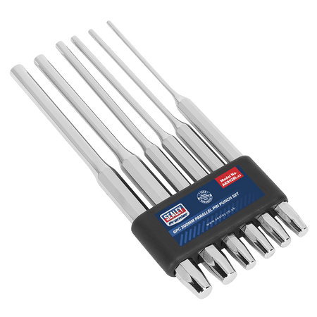 Sealey Parallel Pin Punch Set 6pc 200mm Model No-AK9128L