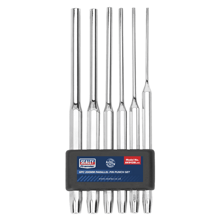 Sealey Parallel Pin Punch Set 6pc 200mm Model No-AK9128L