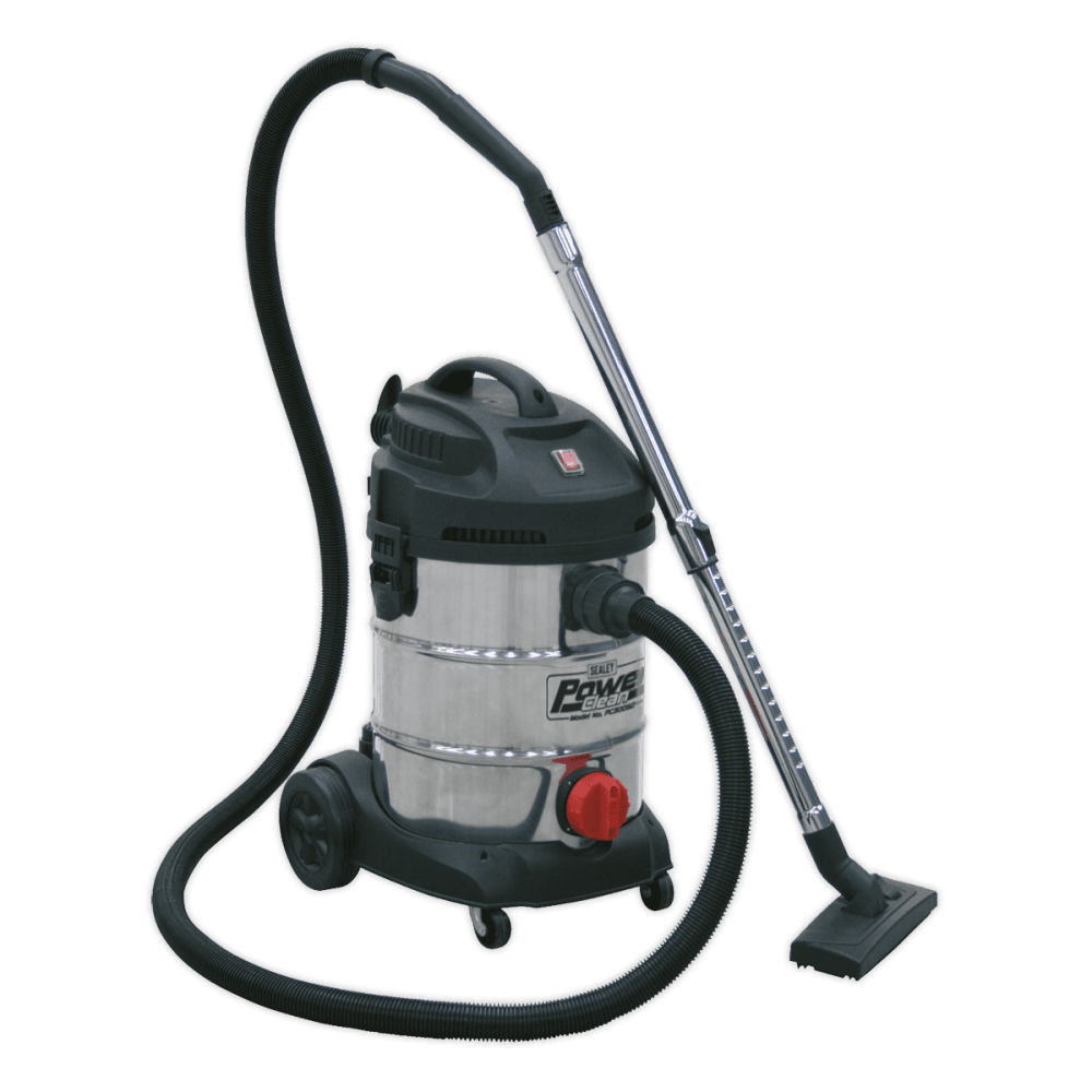 Sealey Vacuum Cleaner Industrial 30ltr 1400W/230V Stainless Bin Model No-PC300SD