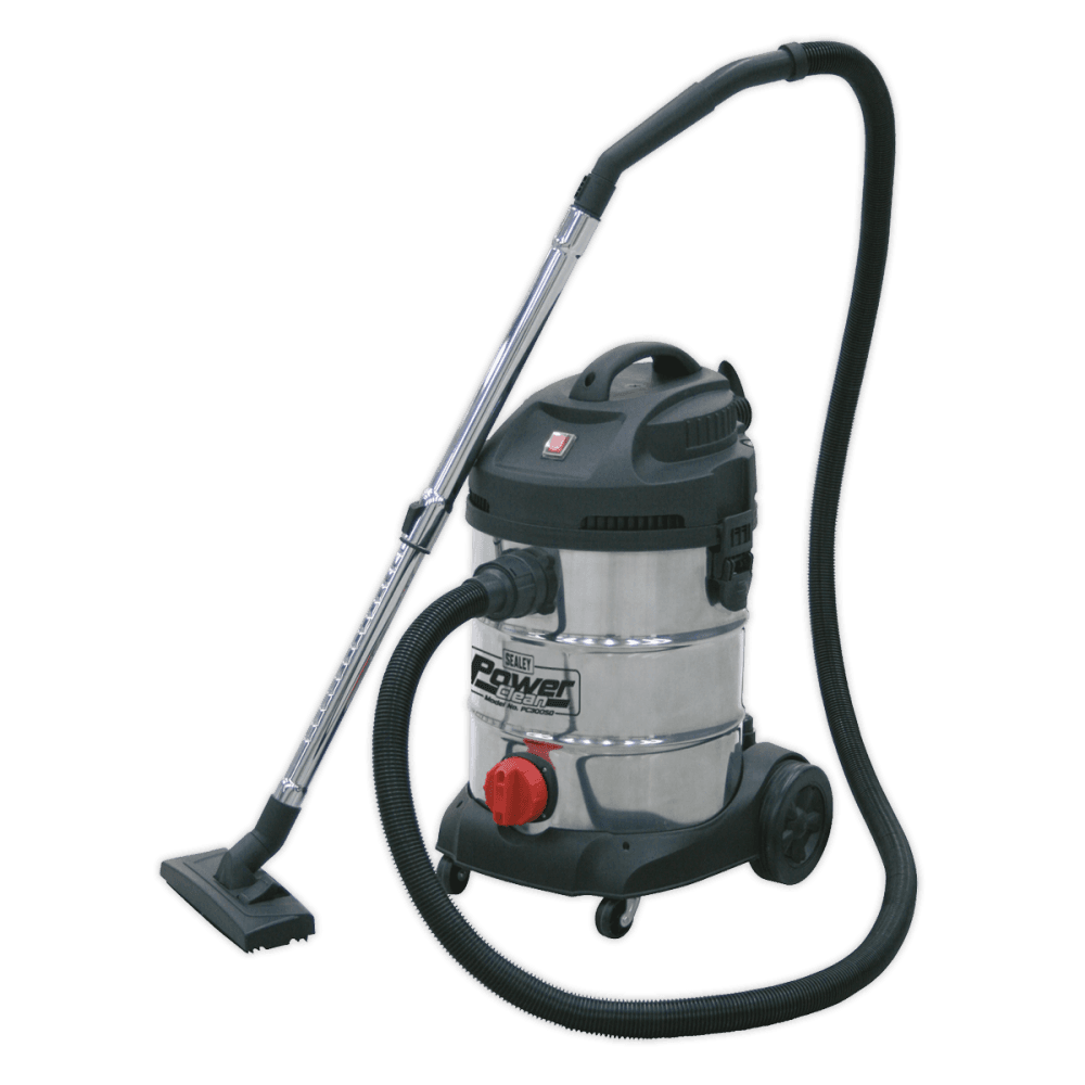 Sealey Vacuum Cleaner Industrial 30ltr 1400W/230V Stainless Bin Model No-PC300SD