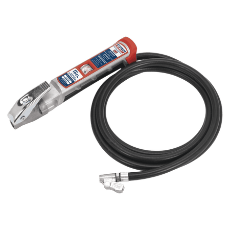 Sealey Professional Tyre Inflator with 2.75mtr Hose & Clip-On Connector Model No-SA37/94