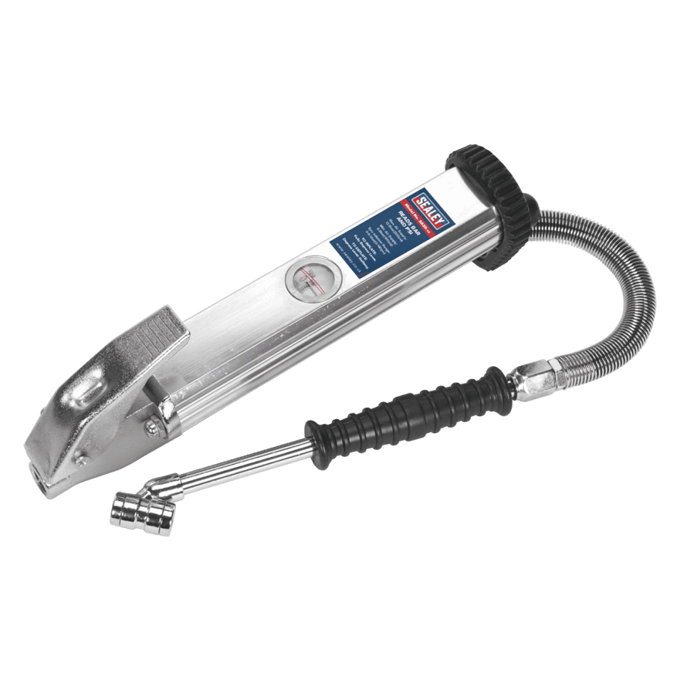 Sealey Tyre Inflator Long Type with Twin Push-On Connector Model No-SA39