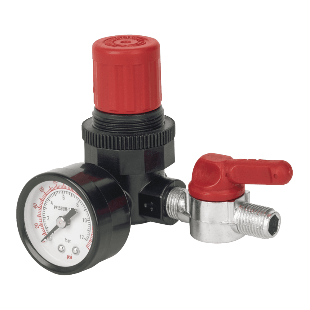 Sealey Air Regulator 1/4"BSP Female - 1/4"BSP Male Model No-SA5/RG/14