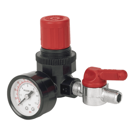 Sealey Air Regulator 1/4"BSP Female - 1/4"BSP Male Model No-SA5/RG/14