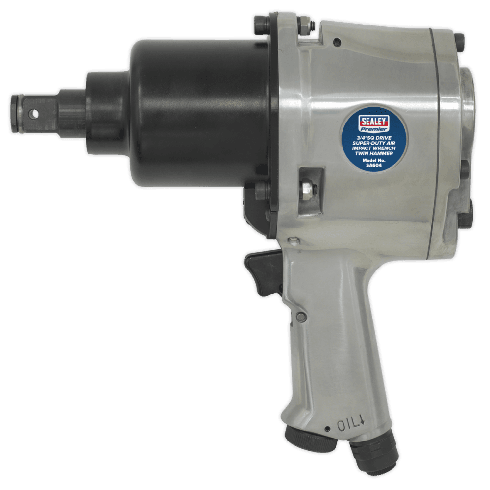 Sealey Air Impact Wrench 3/4"Sq Drive Super-Duty Heavy Twin Hammer Model No-SA604