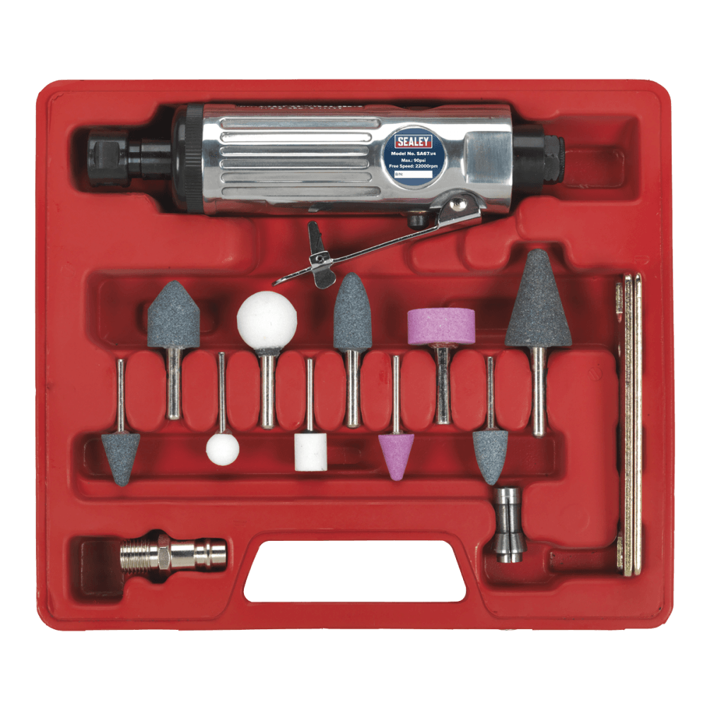 Sealey Air Die Grinder Kit 13pc Model No-SA67