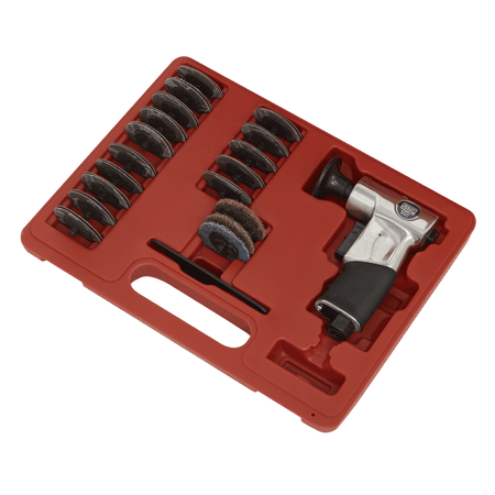 Sealey Air Mini Sander Kit 50mm 35pc Model No-SA720