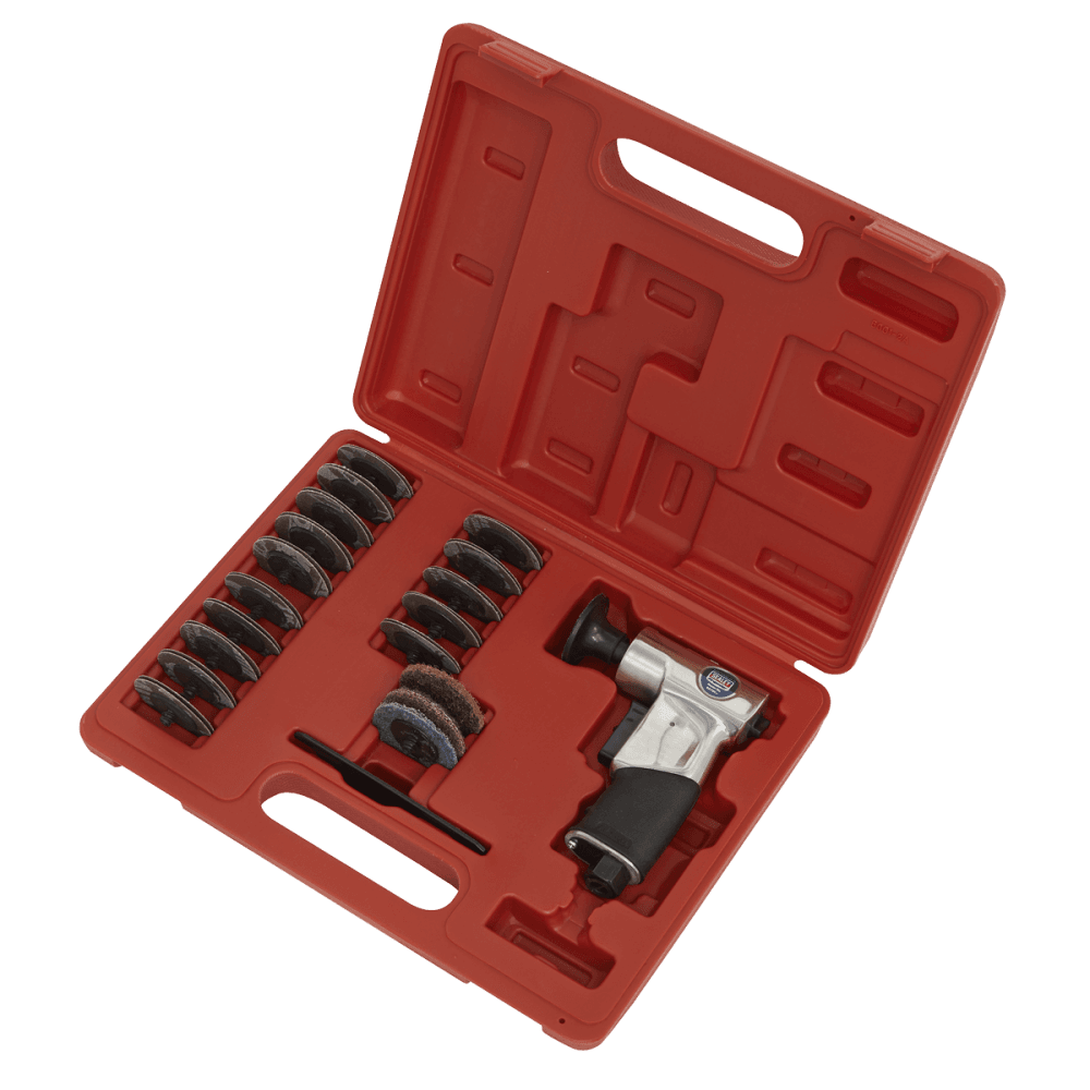 Sealey Air Mini Sander Kit 50mm 35pc Model No-SA720
