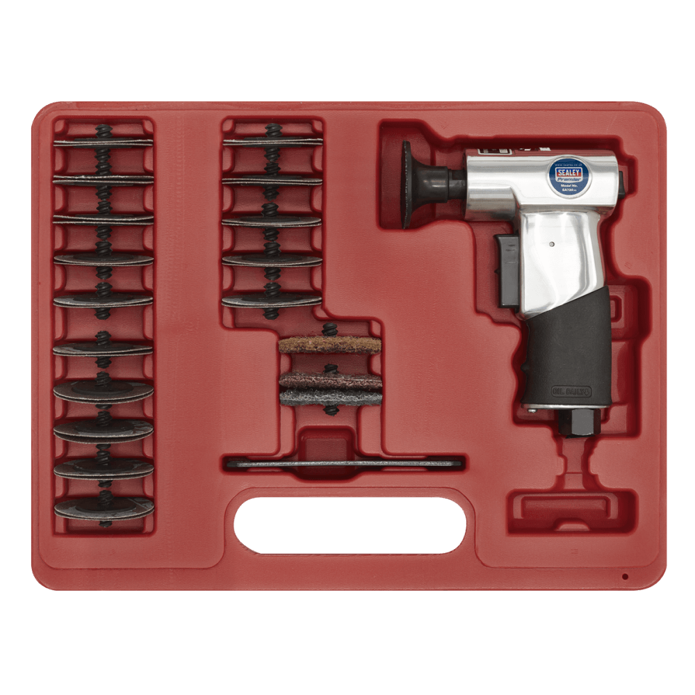 Sealey Air Mini Sander Kit 50mm 35pc Model No-SA720