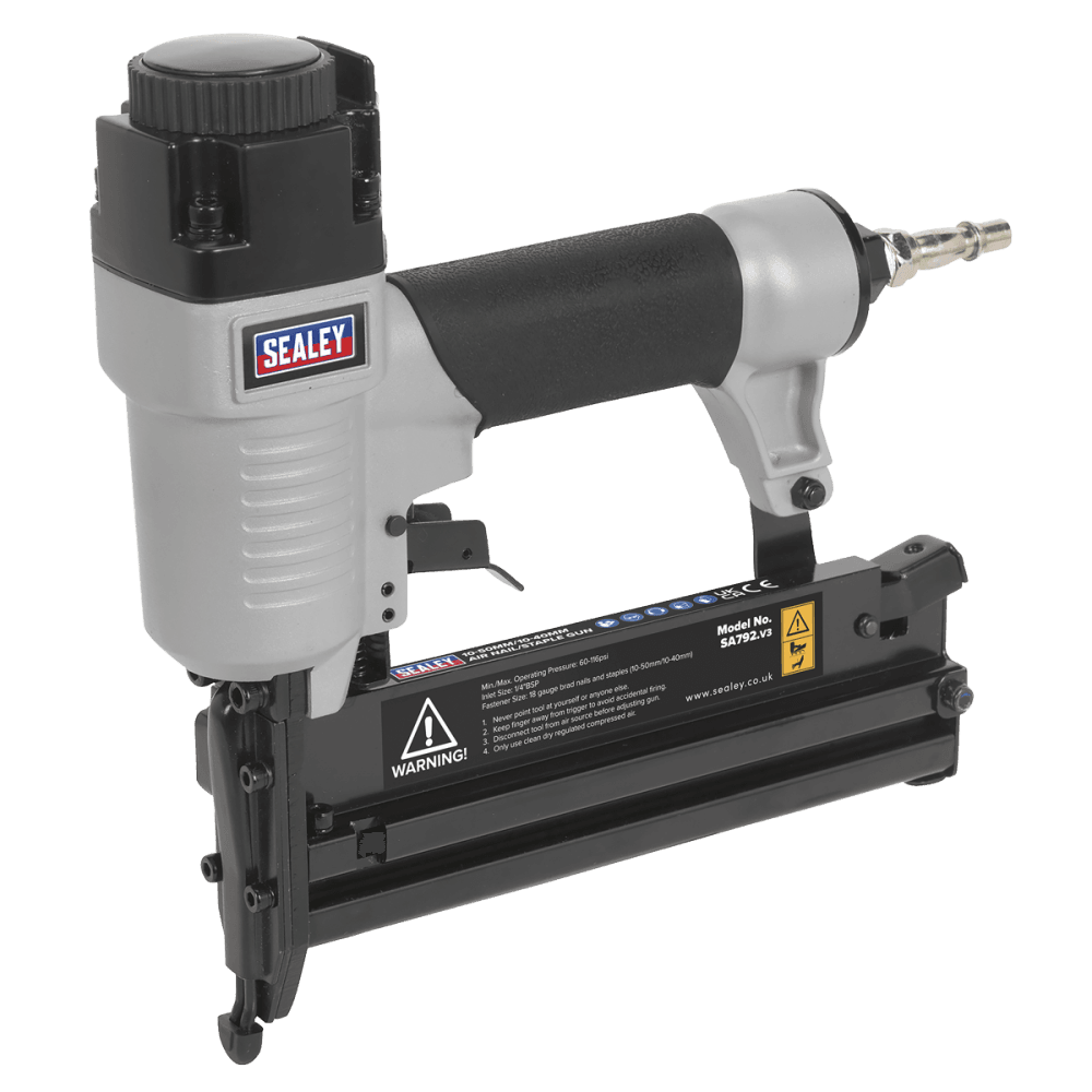 Sealey Air Nail/Staple Gun 50mm/40mm Capacity Model No-SA792
