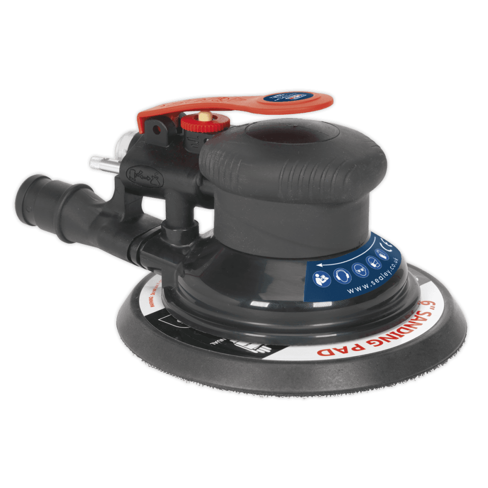 Sealey Air Palm Orbital Sander 150mm Dust-Free Model No-SA801