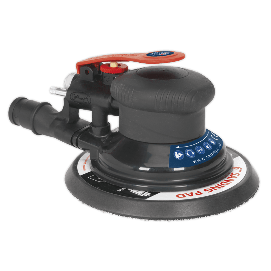 Sealey Air Palm Orbital Sander 150mm Dust-Free Model No-SA801