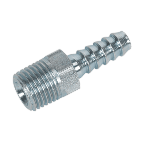 Sealey Screwed Tailpiece Male 1/4"BSPT - 1/4" Hose Pack of 5 Model No-AC08