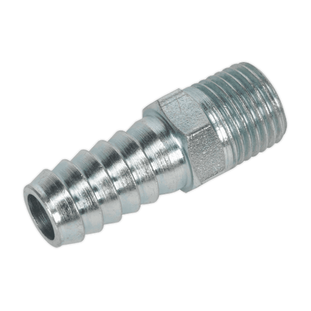 Sealey Screwed Tailpiece Male 1/4"BSPT - 3/8" Hose Pack of 5 Model No-AC09