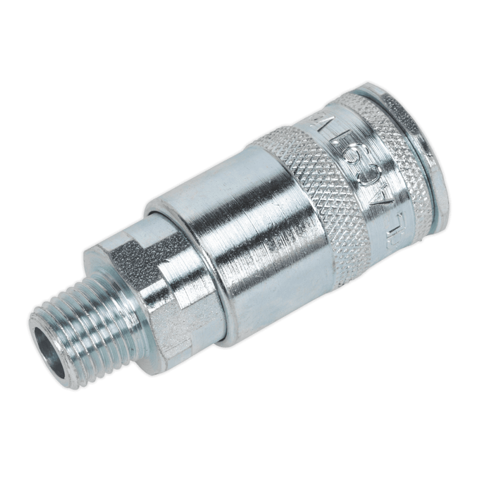 Sealey Coupling Body Male 1/4"BSPT Pack of 50 Model No-AC16BP