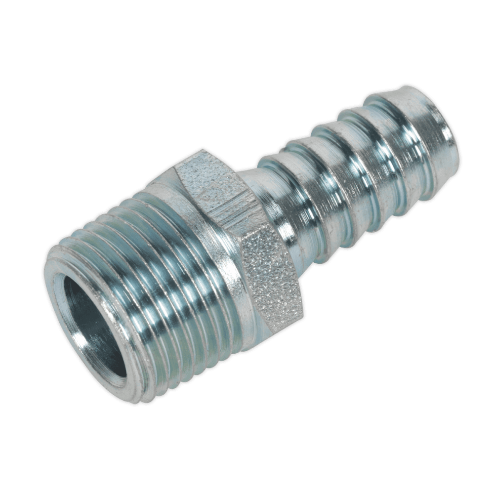 Sealey Screwed Tailpiece Male 3/8"BSPT - 3/8" Hose Pack of 5 Model No-AC41
