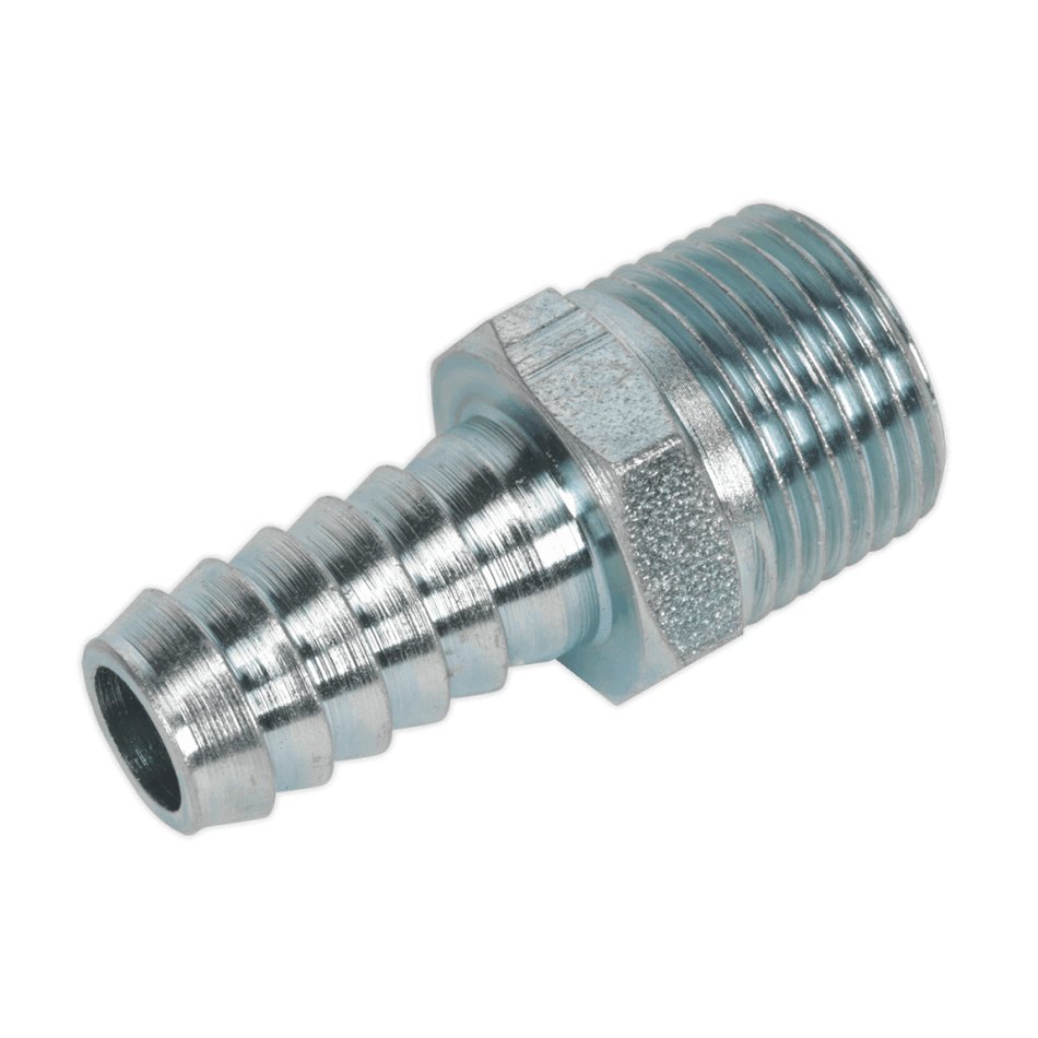 Sealey Screwed Tailpiece Male 3/8"BSPT - 3/8" Hose Pack of 5 Model No-AC41