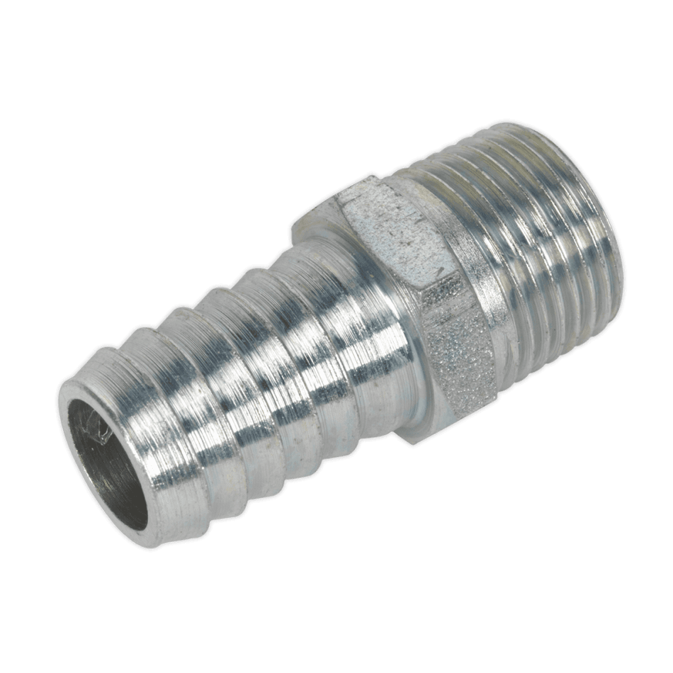 Sealey Screwed Tailpiece Male 3/8"BSPT - 1/2" Hose Pack of 5 Model No-AC42