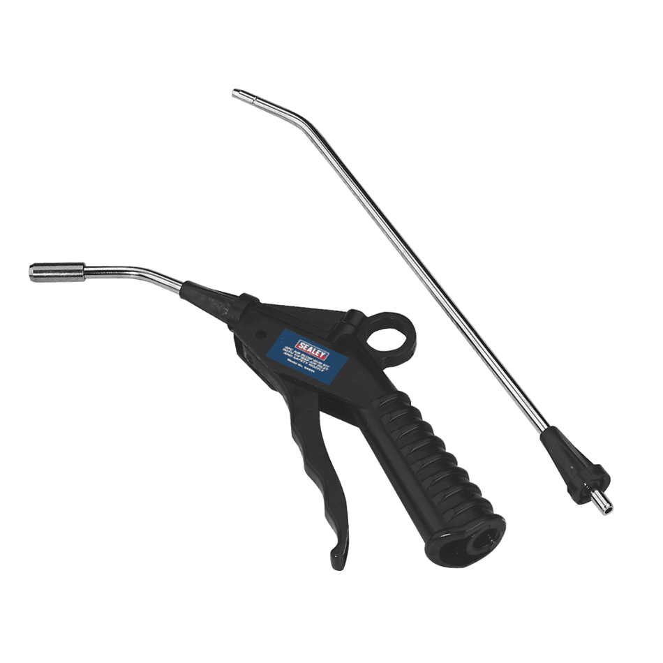 Sealey Air Blow Gun with Safety Nozzle & 2 Extensions Model No-SA914