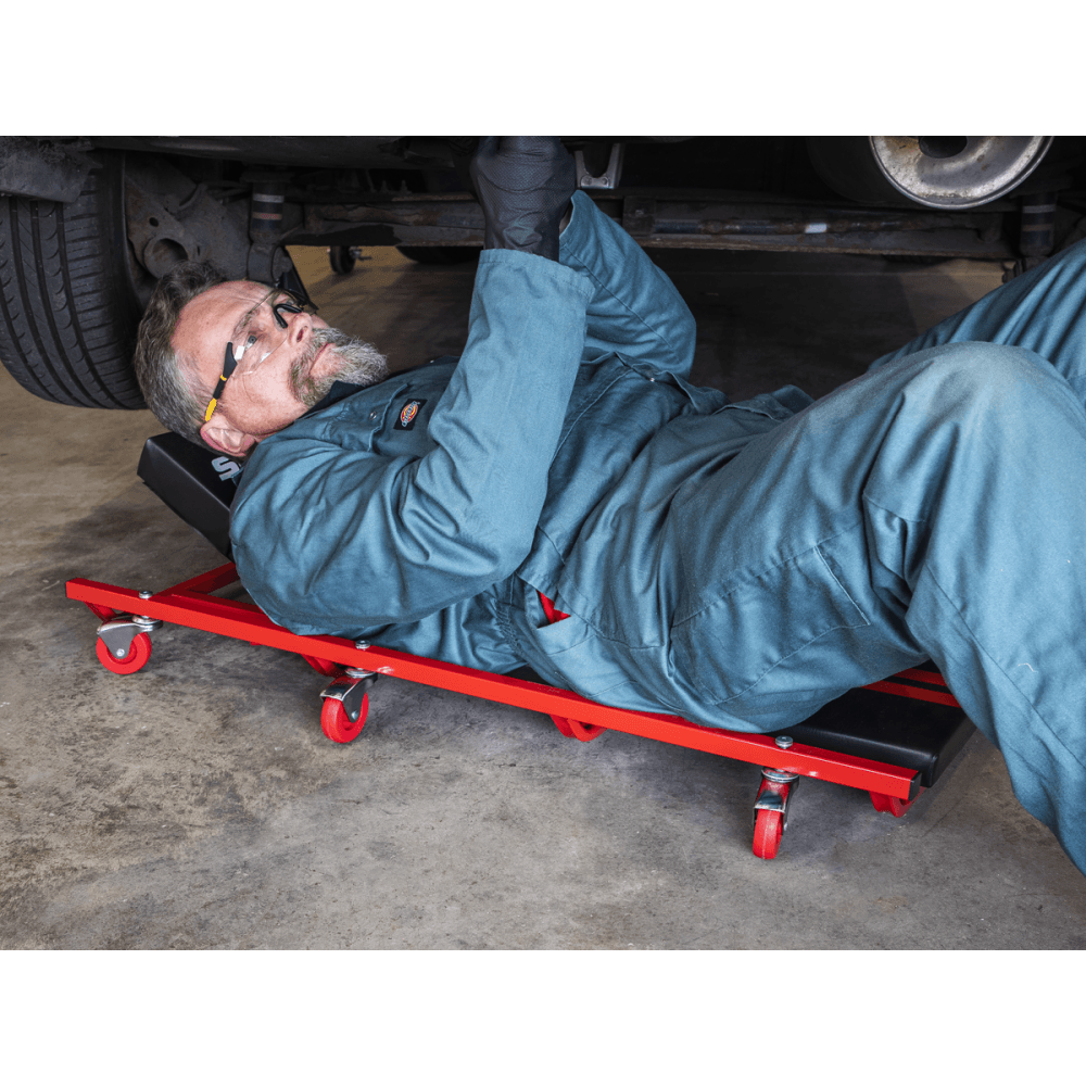 Sealey Creeper Steel with 6 Wheels & Adjustable Headrest Deluxe American Style Model No-SCR74