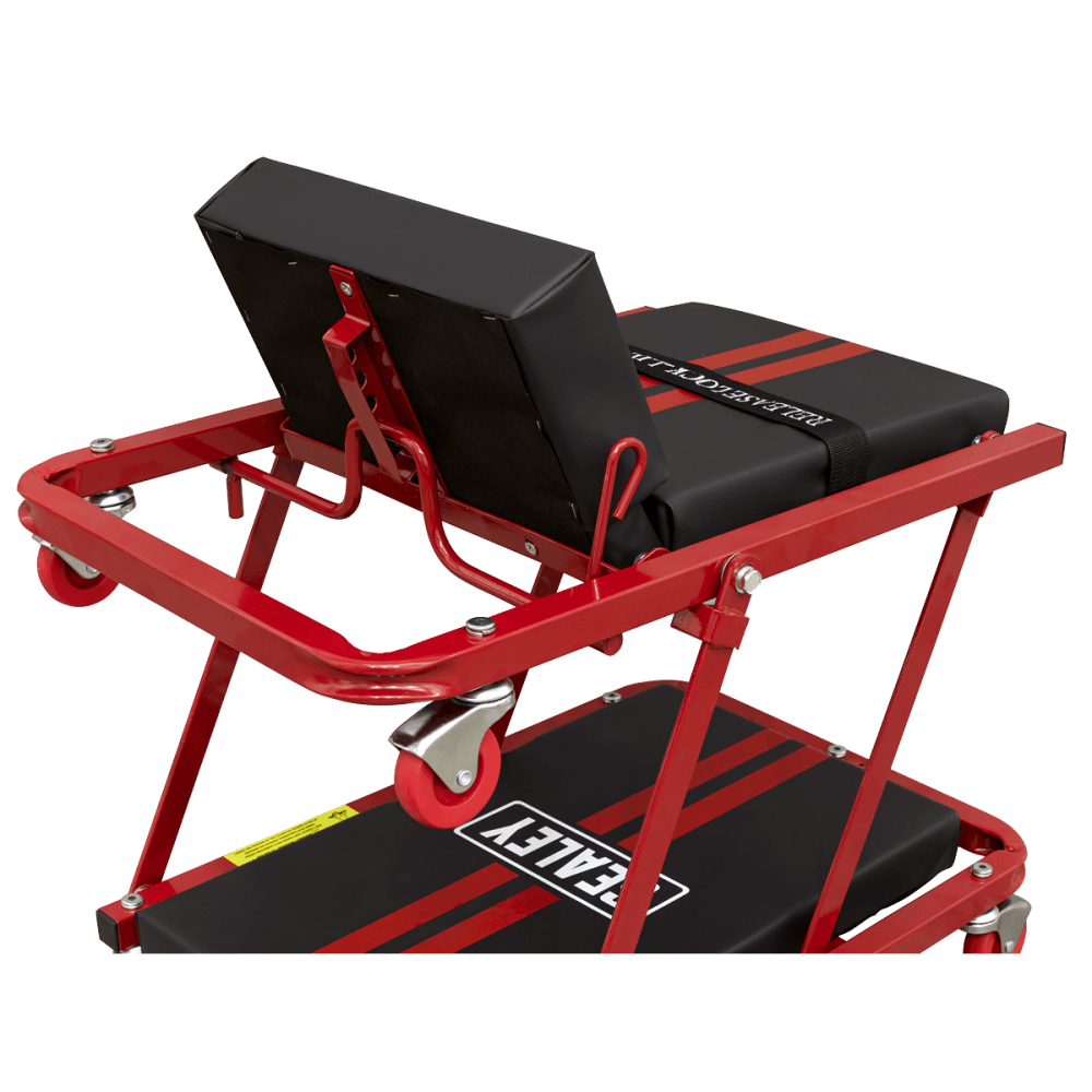 Sealey Creeper/Seat Steel with 7 Wheels & Adjustable Head Rest Model No-SCR79