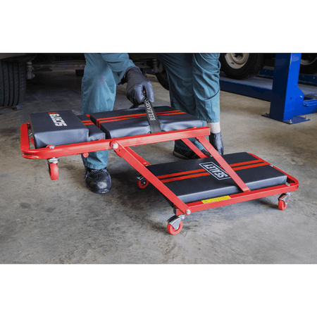 Sealey Creeper/Seat Steel with 7 Wheels & Adjustable Head Rest Model No-SCR79