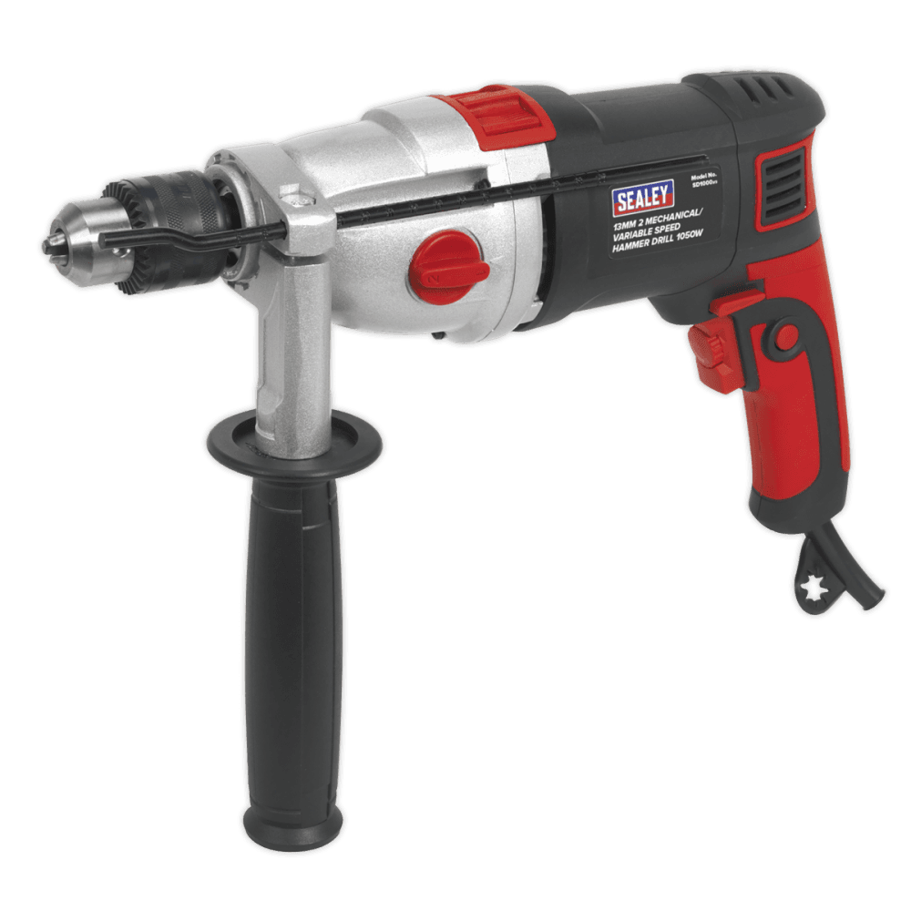Sealey Hammer Drill 13mm 2 Mechanical/Variable Speed 1050W/230V Model No-SD1000