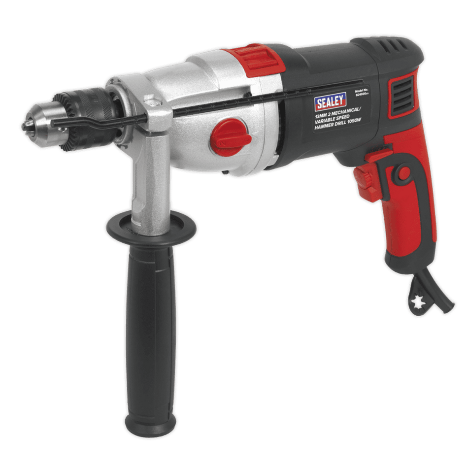 Sealey Hammer Drill 13mm 2 Mechanical/Variable Speed 1050W/230V Model No-SD1000
