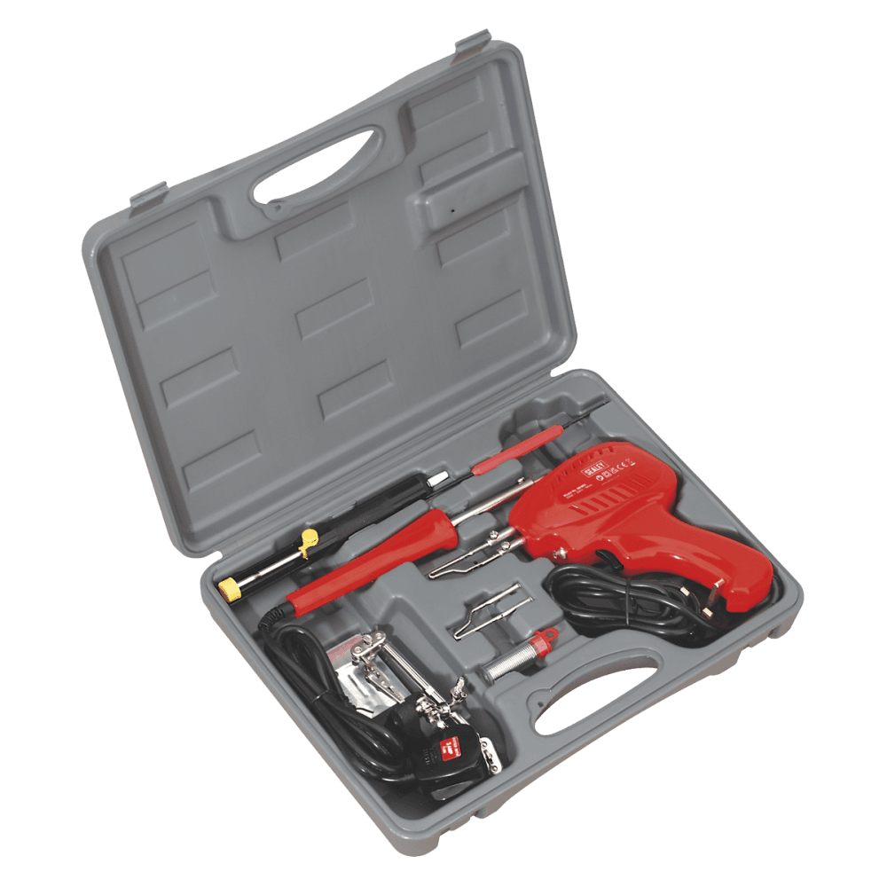 Sealey Soldering Gun/Iron Kit 8pc 230V Model No-SD300K