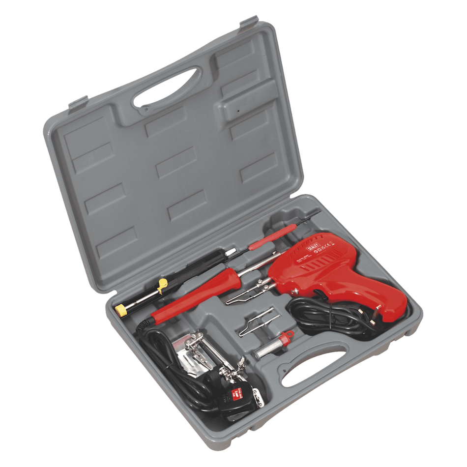 Sealey Soldering Gun/Iron Kit 8pc 230V Model No-SD300K