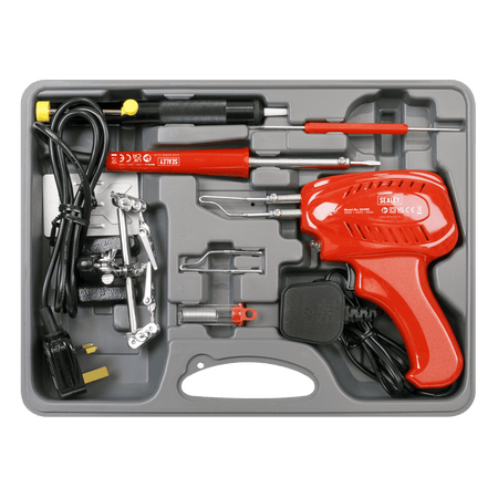 Sealey Soldering Gun/Iron Kit 8pc 230V Model No-SD300K