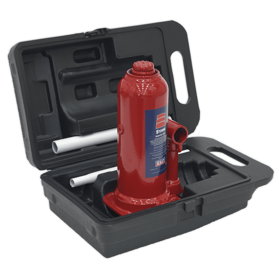 Sealey Bottle Jack 5tonne with Carry-Case Model No-SJ5BMC