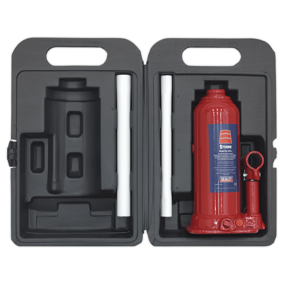 Sealey Bottle Jack 5tonne with Carry-Case Model No-SJ5BMC