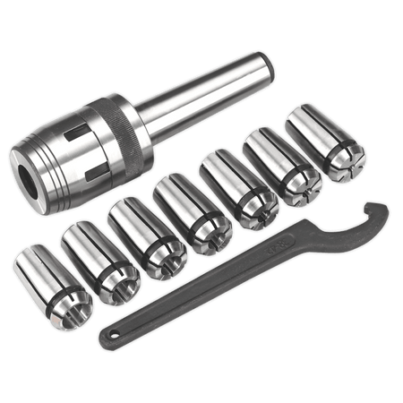 Sealey Mill Chuck Set MT3-M12 4-16mm Model No-SM2502MCS