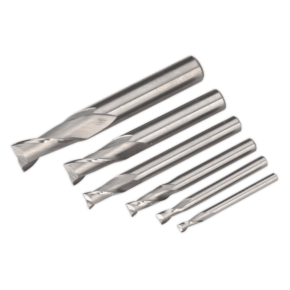 Sealey HSS End Mill Set MT2 3-10mm Model No-SM2503EMSET