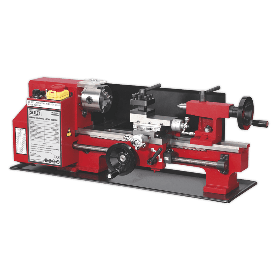 Sealey Metal Working Lathe 300mm Between Centres Model No-SM3002