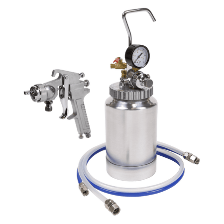 Sealey Pressure Pot System with Spray Gun & Hoses 1.8mm Set-Up Model No-SSG1P
