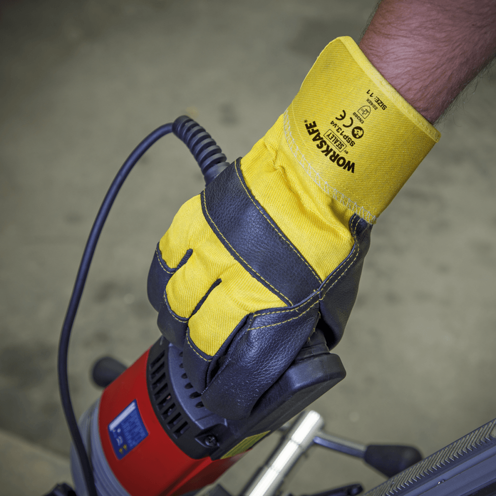 Sealey Rigger's Gloves Hide Palm Pair Model No-SSP13