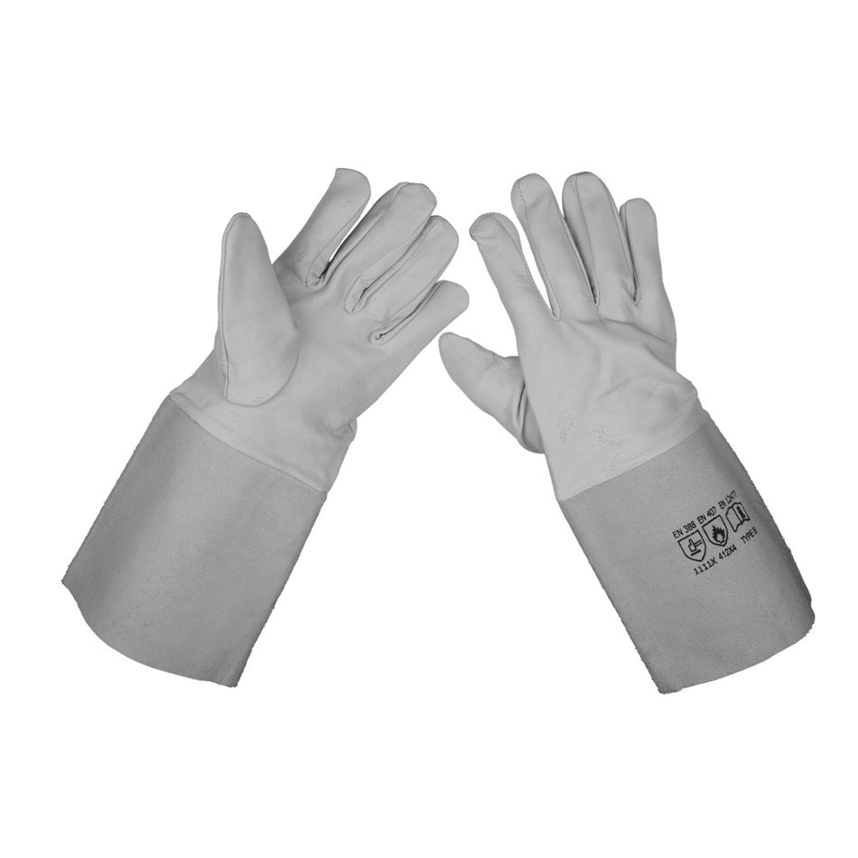 Sealey TIG Welding Gauntlets Pair Model No-SSP142