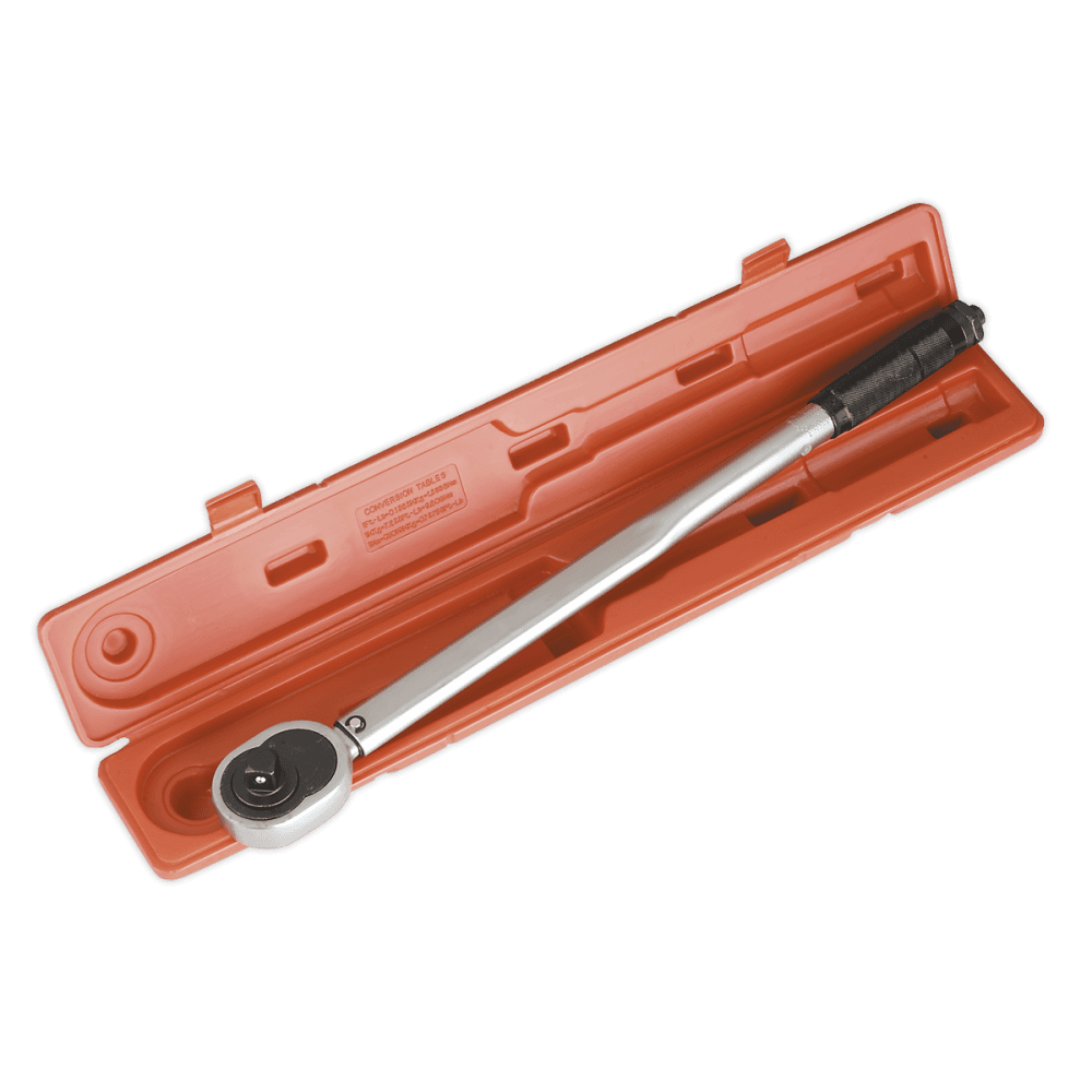 Sealey Torque Wrench Micrometer Style 3/4"Sq Drive 70-420Nm/52-310lb.ft Model No-STW103