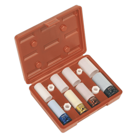 Sealey Alloy Wheel Impact Socket Set 4pc 1/2"Sq Drive Model No-SX030