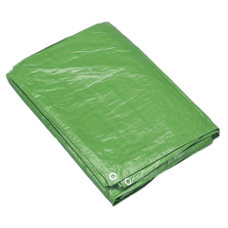 Sealey Tarpaulin 3.05 x 3.66mtr Green Model No-TARP1012G